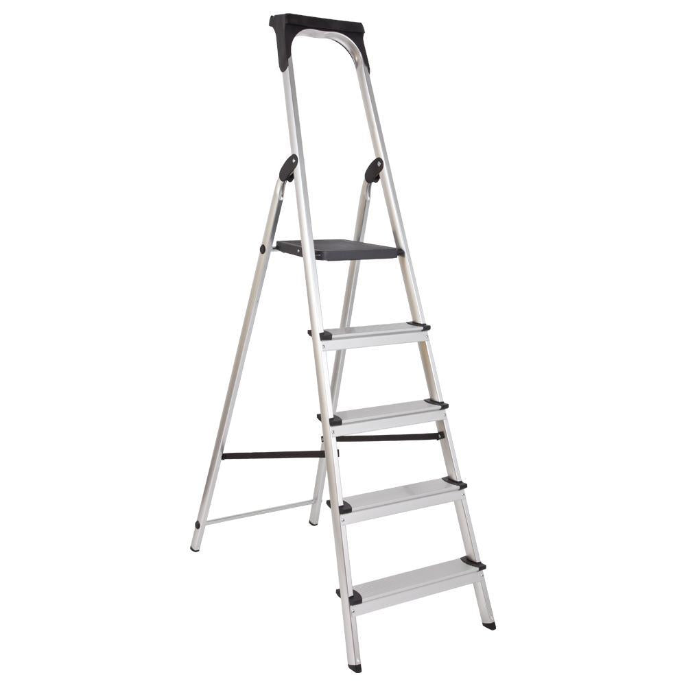 Step Upgrade Aluminium Ladder with Upper Tool kit