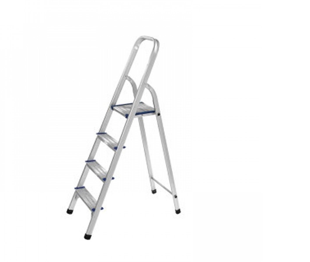Aluminium Folding Platform Step Ladder 4 Steps 5 Feet