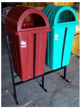 Twin Plastic Dustbin