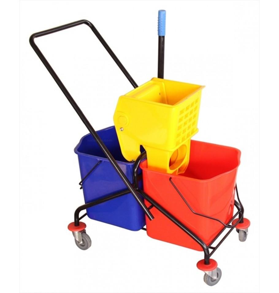 Double Mop Wringer Trolley Metal Frame