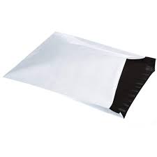 Glossy White & Black Poly Bag 50 Micron With POD Jacket (Pack of 2000)