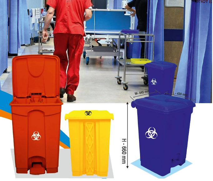 Handsfree pedalbin for Covid waste (60 liter)