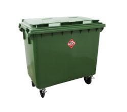 OTTO Four Wheeled HDPE Plastic Injection Moulded Waste Handling 660L