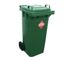 Two Wheeled HDPE Plastic Injection Moulded Waste Handling 120L