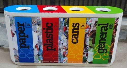 Color Coded Bin Quattro Made Of FRP
