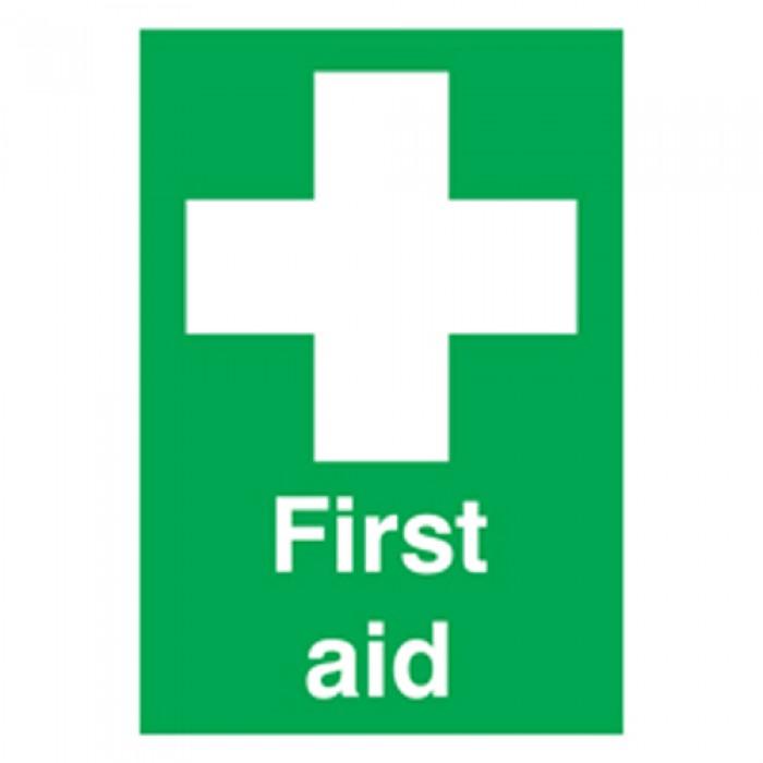 First aid Sign Laminated Board