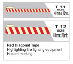Red Diagonal Tape