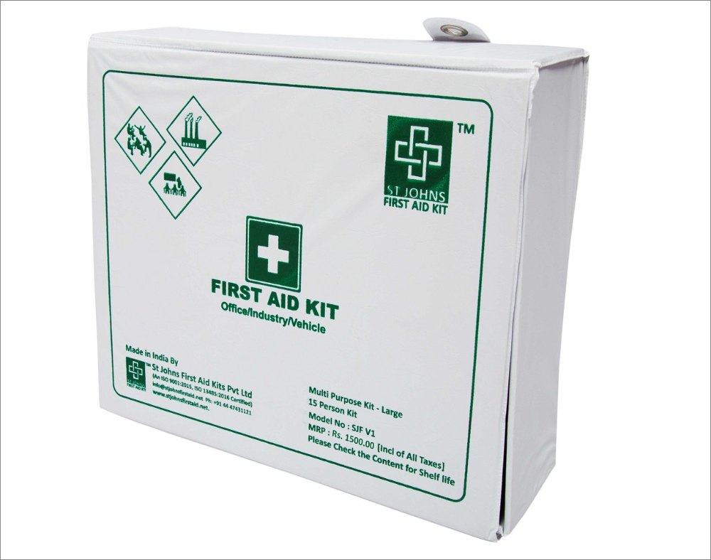 First Aid Workplace Kit Large-Plastic Box Wall Mounted- 83 components