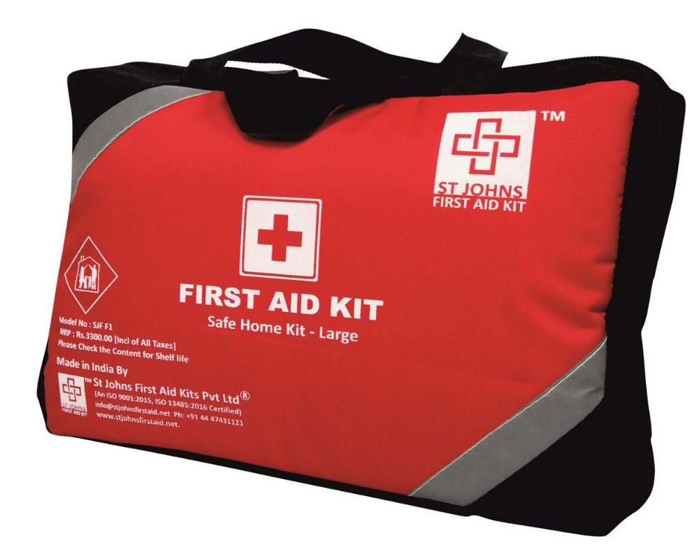First Aid Family Kit Large- Nylon 8 Pocket Bag-121 components
