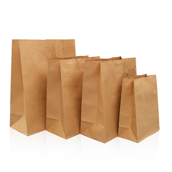 Square Bottom Paper Bags (No Handle) - Pack of 500