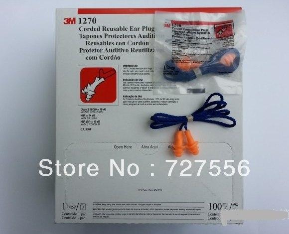 3M corded Reusable Earplugs 1270