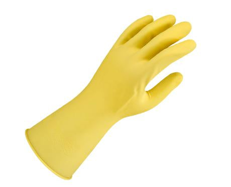 Hold Flock Lined Rubber Hand Gloves