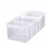Transparent Panda Bins with 3 Partitions 500