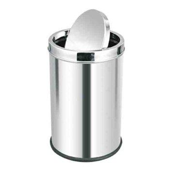 Stainless steel color coded bin steel with swing Lid or 2 Hole LId