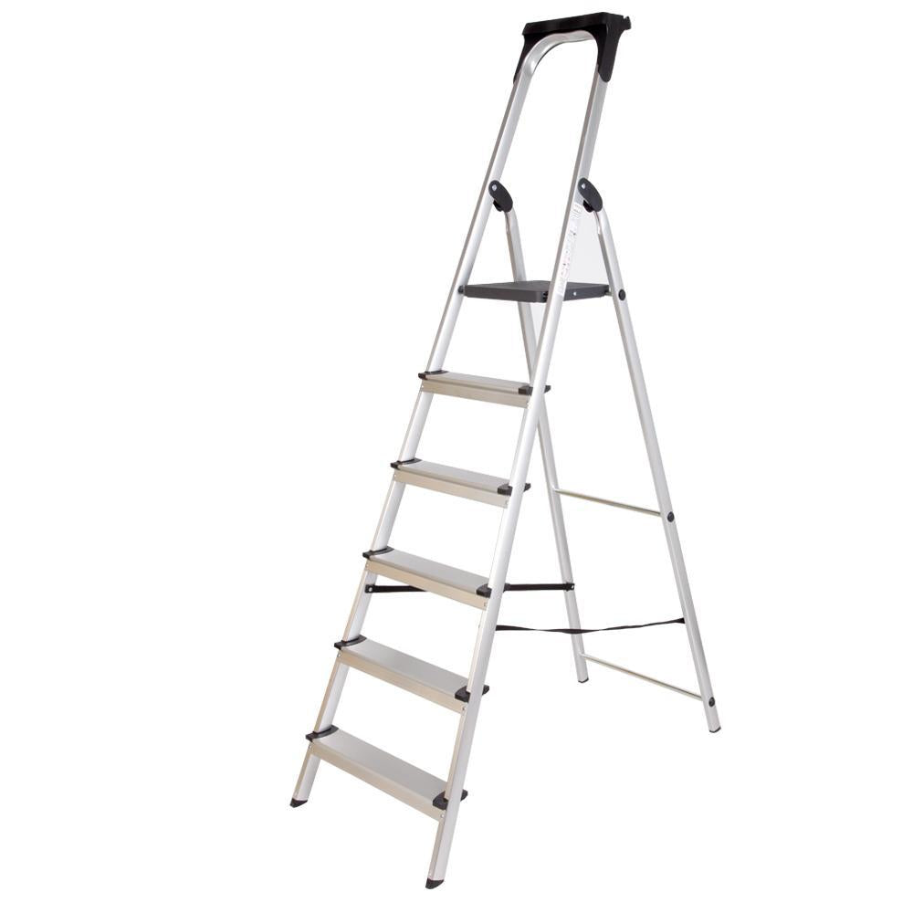 Step Upgrade Aluminium Ladder with Upper Tool kit