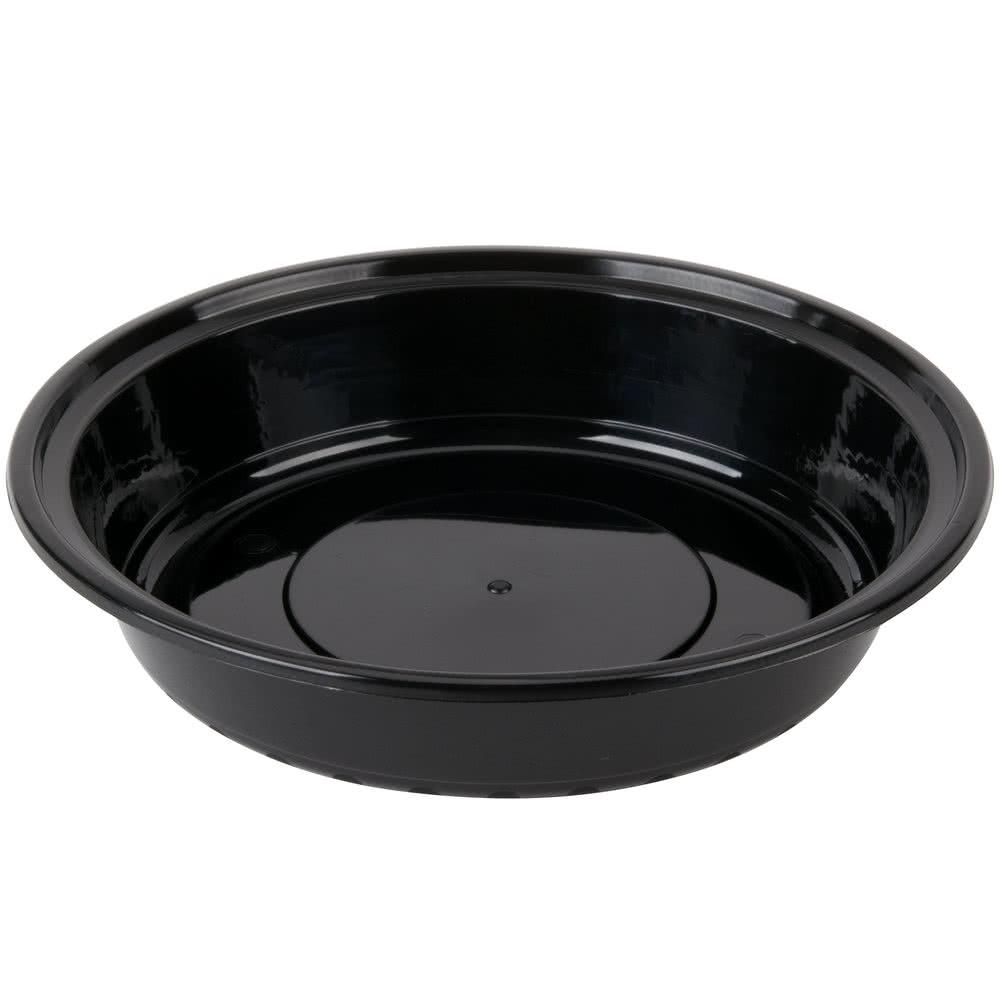 Black Salad bowl / plate disposable - 1500 ml