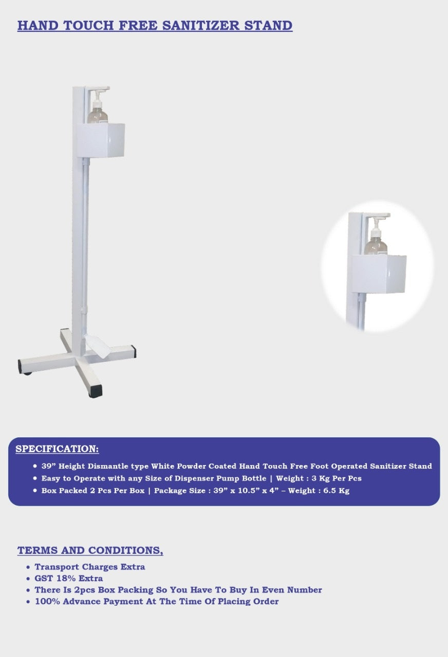 Hands free Sanitizer Dispenser with Stand