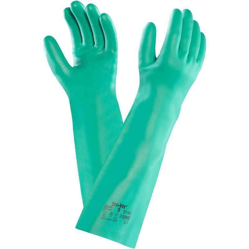 Ansell Solvex nitrile Gloves 37?‹¨«?®??185 (PACK OF 10)