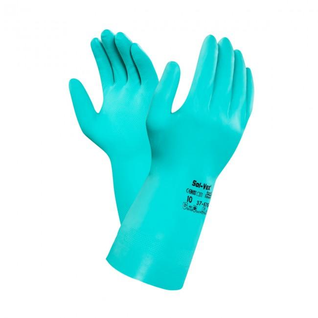Ansell Solvex Nitrile Gloves 676 9 (PACK OF 5)