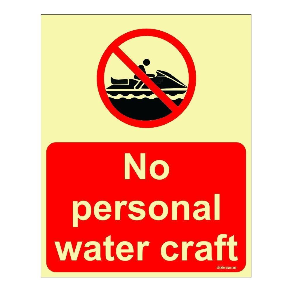 No Personal water craft Aqua Safety Sign Board