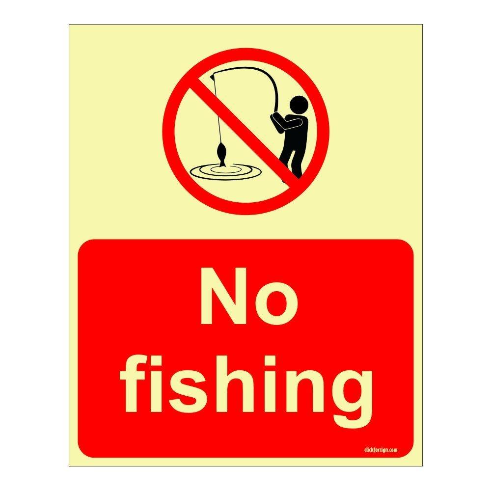 No Fishing Sign Aqua Safety Sign Board