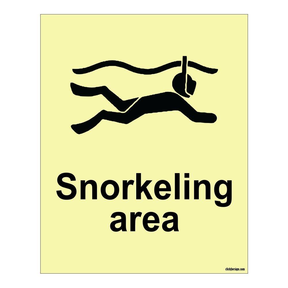 Snarkeling Area Aqua Safety Sign Board
