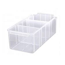 TRANSPARENT PANDA BINS WITH PARTITIONS PSB-400