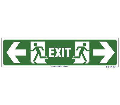 Emergency Exit Sign Laminated Board