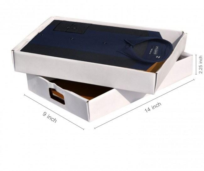 Shirt Box 14.00 X 9.00 X 2.25 Inches 100 Pieces Corrugated White
