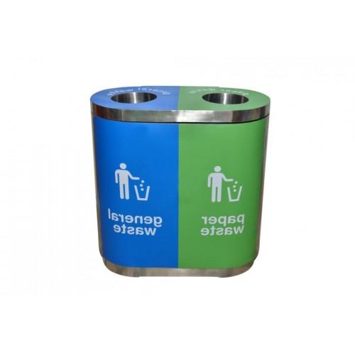 Color Coded Bin Stainless Steel Duo 40Ltr