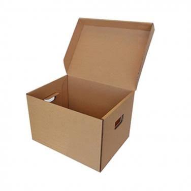 Brown Storage File Box