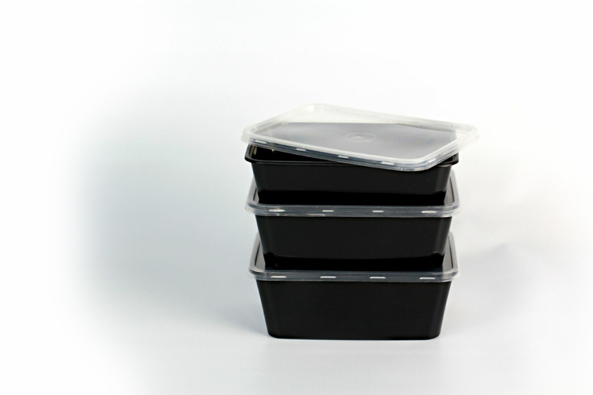 Restaurant Disposable Plastic Black Container — Supplify