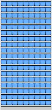Shelving systems for Warehouse Bins without Doors-Light grey