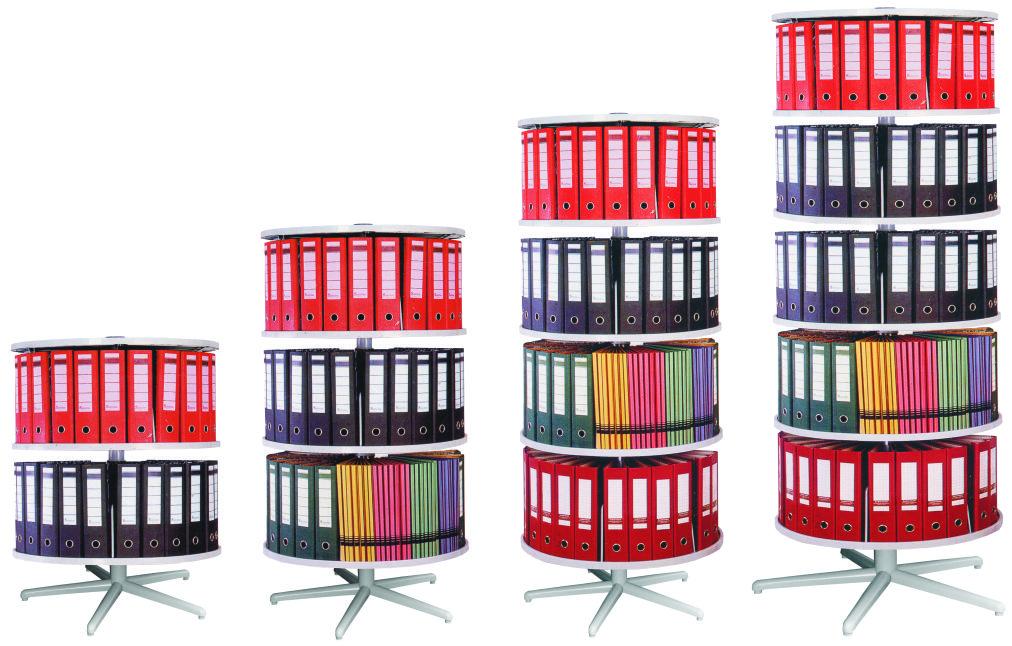 Rotating file cabinet