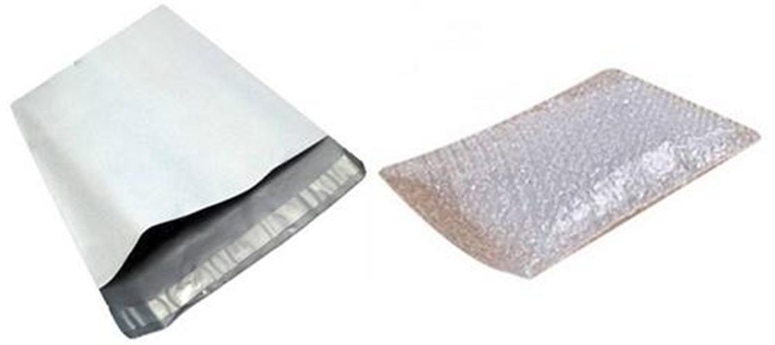Tamper proof bags with bubble wrap