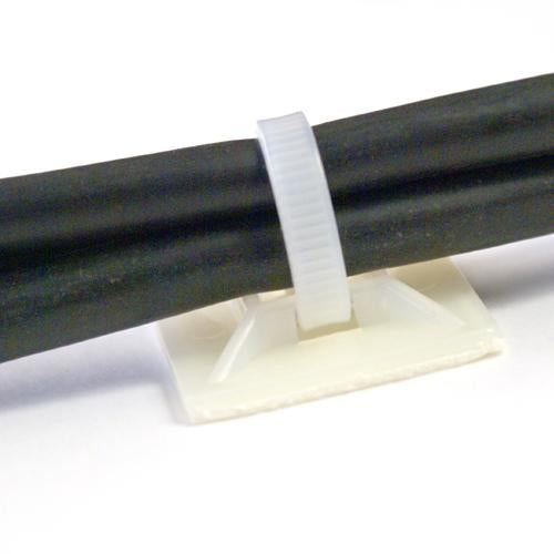 Adhesive backed tie mounts
