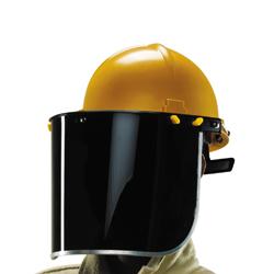 Face Shield FC 48B Blue acrylic visor, with A3 carrier