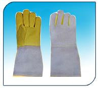 Cut resistant Kevlar/Para aramid palm leather gloves