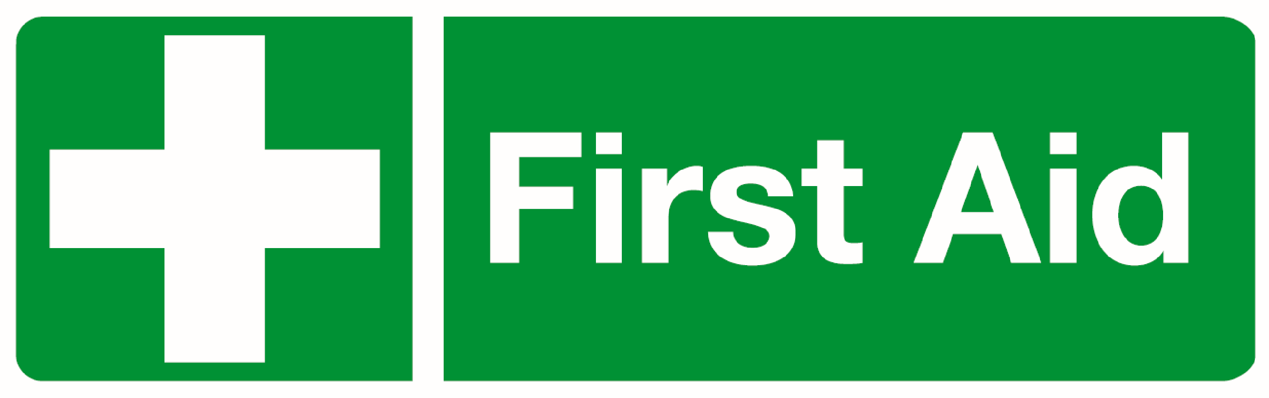 First aid Sign Laminated Board