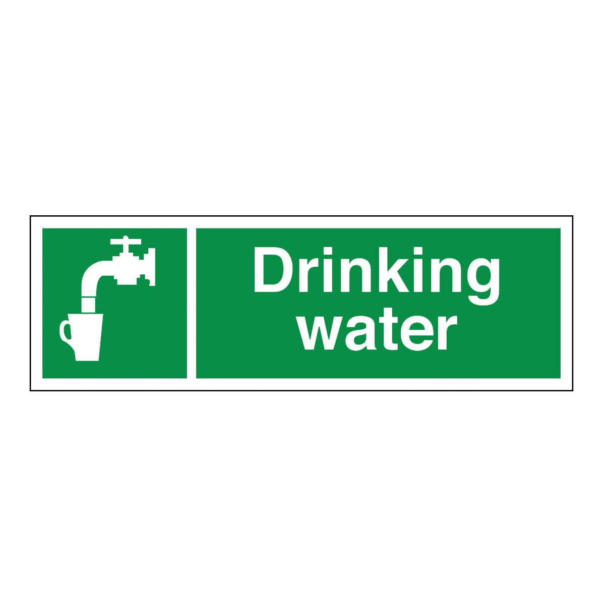 Drinking Water Sign Laminated Board
