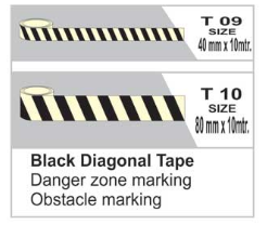 Black Diagonal Tape