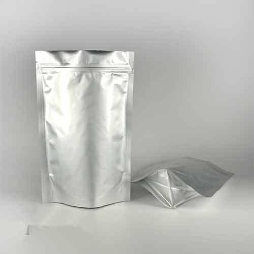 Both Side Silver Stand Up Pouch With Zip Lock Supplify